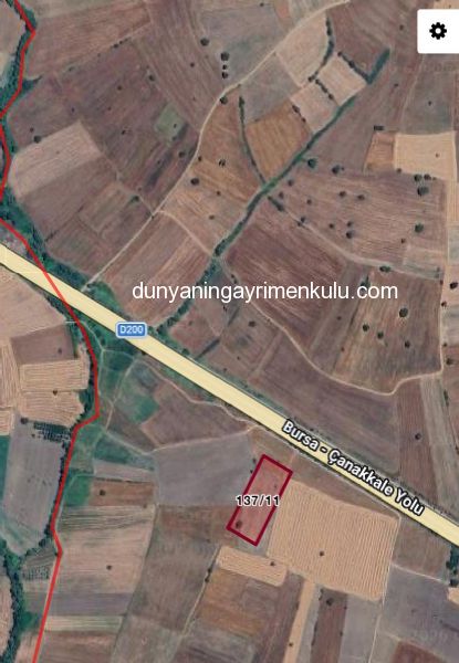 ÇANAKKALE BİGA DOĞANCI KÖYÜNDE 7071M2 SATILIK  TARLA