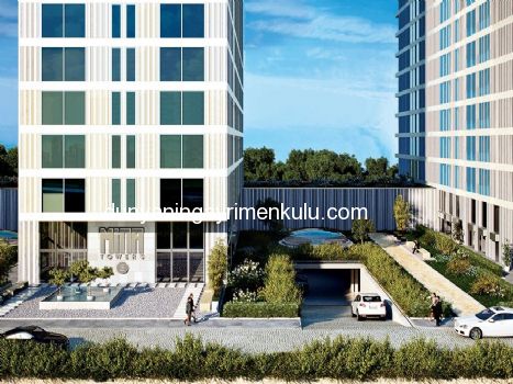 MİNA TOWERS'DA ŞEHİR MANZARALI C TİPİ 2+1 SATILIK DAİRE