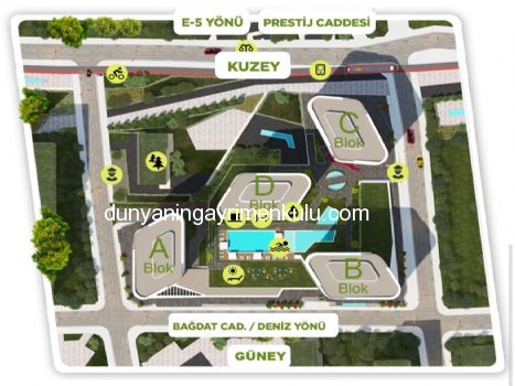 KADIKÖY TEKNİK YAPI UPLIFE 9.KATTA 2+1 SATILIK DAİRE