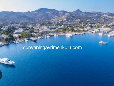 BODRUM GÜMBET'TE DENİZ MANZARALI VE HAVUZLU VİLLA